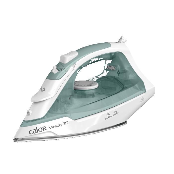 Calor Virtuo 30 Fer vapeur, Puissance 2 000 W, 27g/min, Fonction pressing 120g/min, FV2C42C0