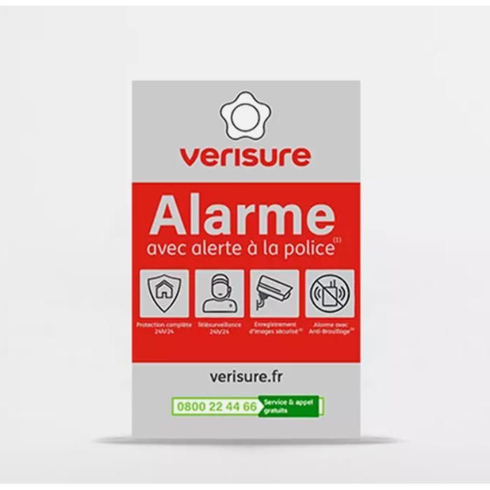 Alarm Sticker - VERISURE - 5x8cm - 2023 Model - Water Resistant