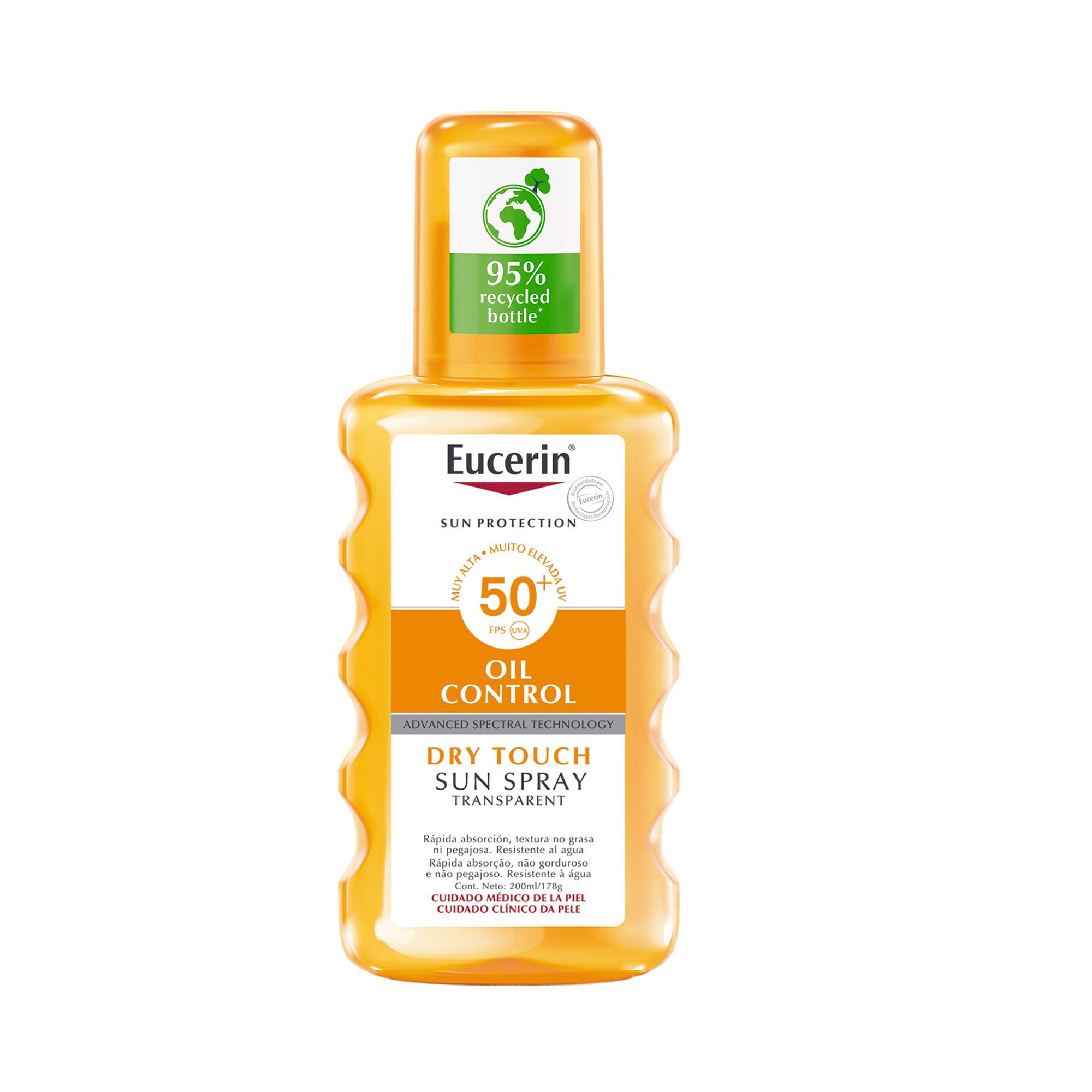Prozoren sprej za nadzor oljnosti Dry Touch SPF 50 Zaščita telesa