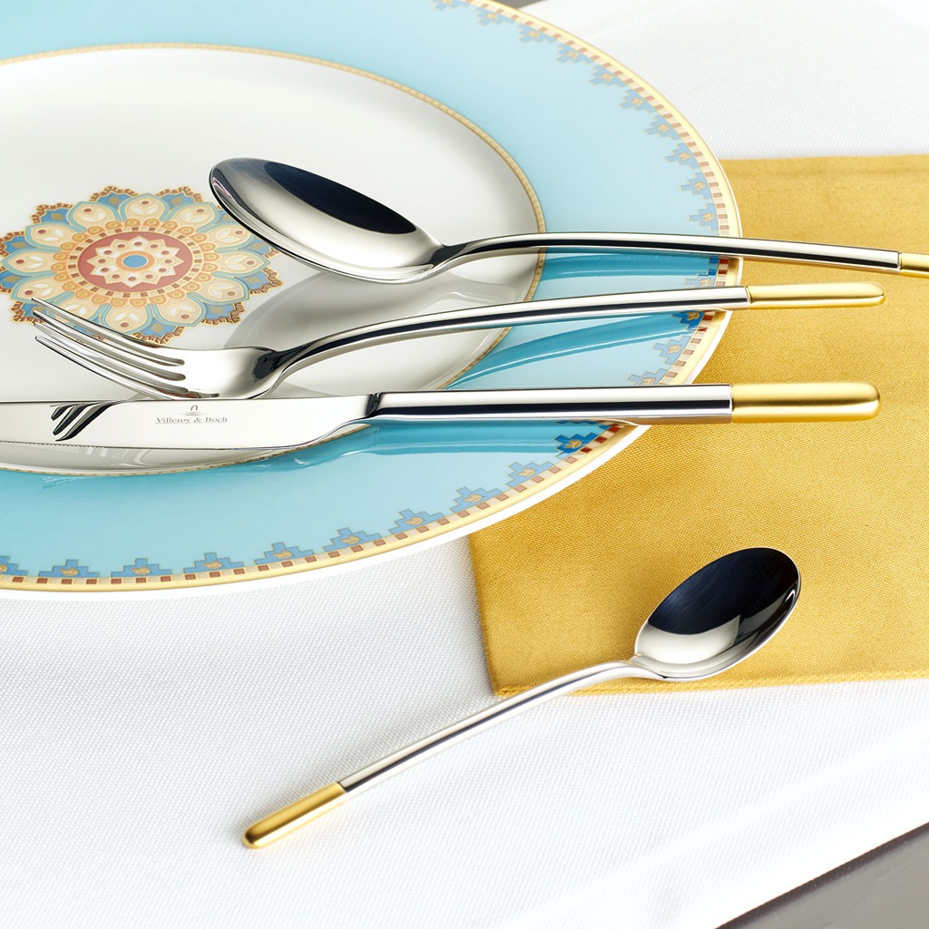 Coffret de couverts Villeroy & Boch, 30 pièces, Ella, partiellement plaqué or – 1 pièce