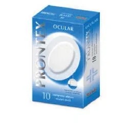 PRONTEX Pansements oculaires de sécurité Prontex, 10 pièces