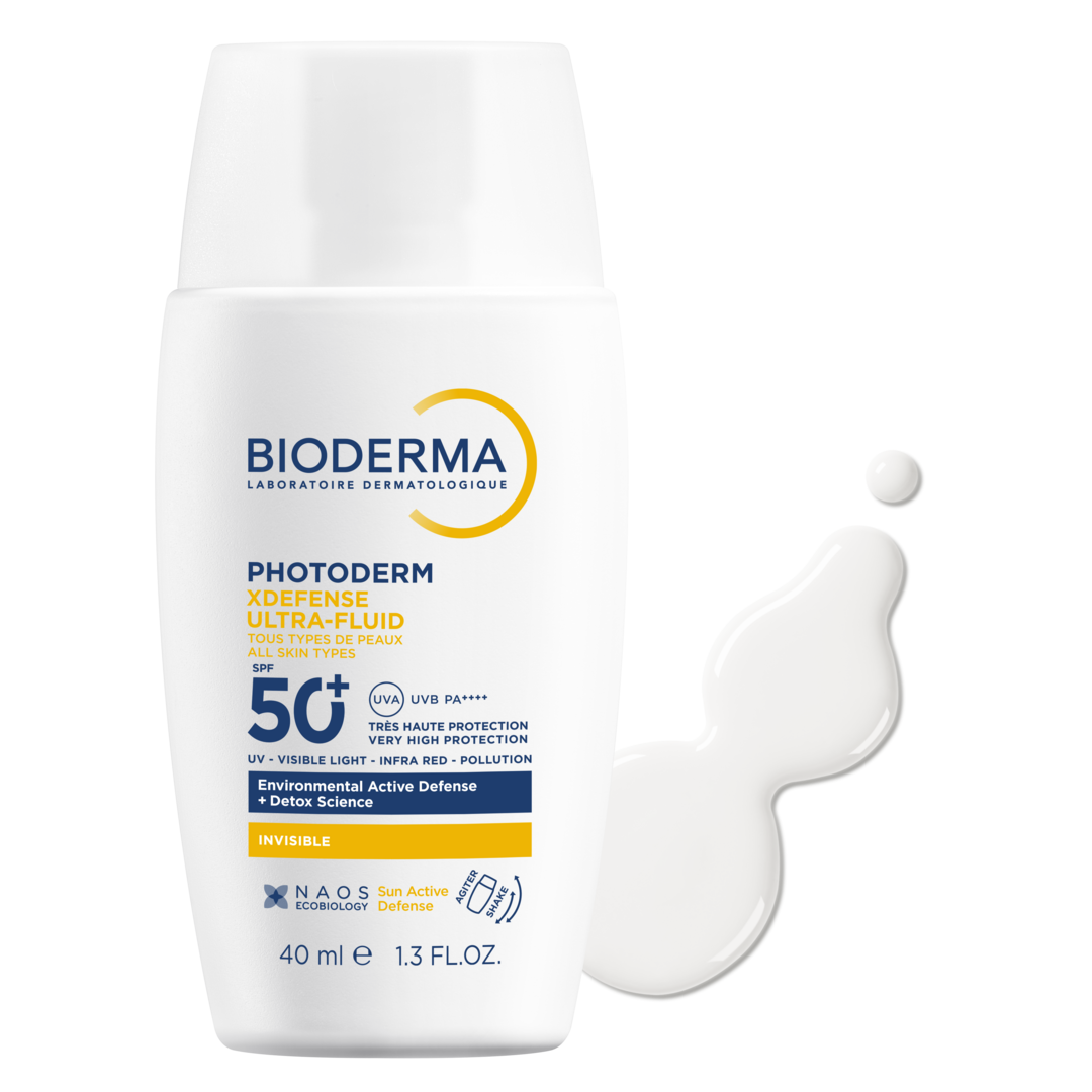 „Photoderm XDefense Ultra-Fluid SPF50 Invisible“ kremas nuo saulės