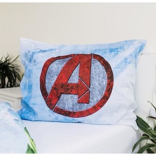 Funda nórdica infantil - Vengadores - 140x200 cm - 100% algodón - Doble cara - Funda de almohada 70x90 cm