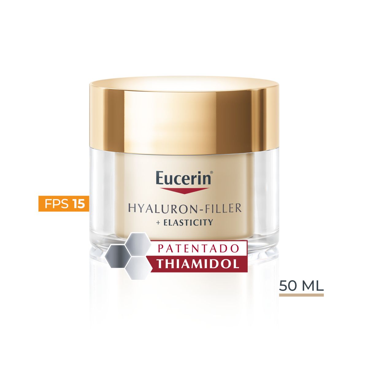 Denný krém Hyaluron-Filler Elasticity SPF 15 Proti vráskam a starnutiu