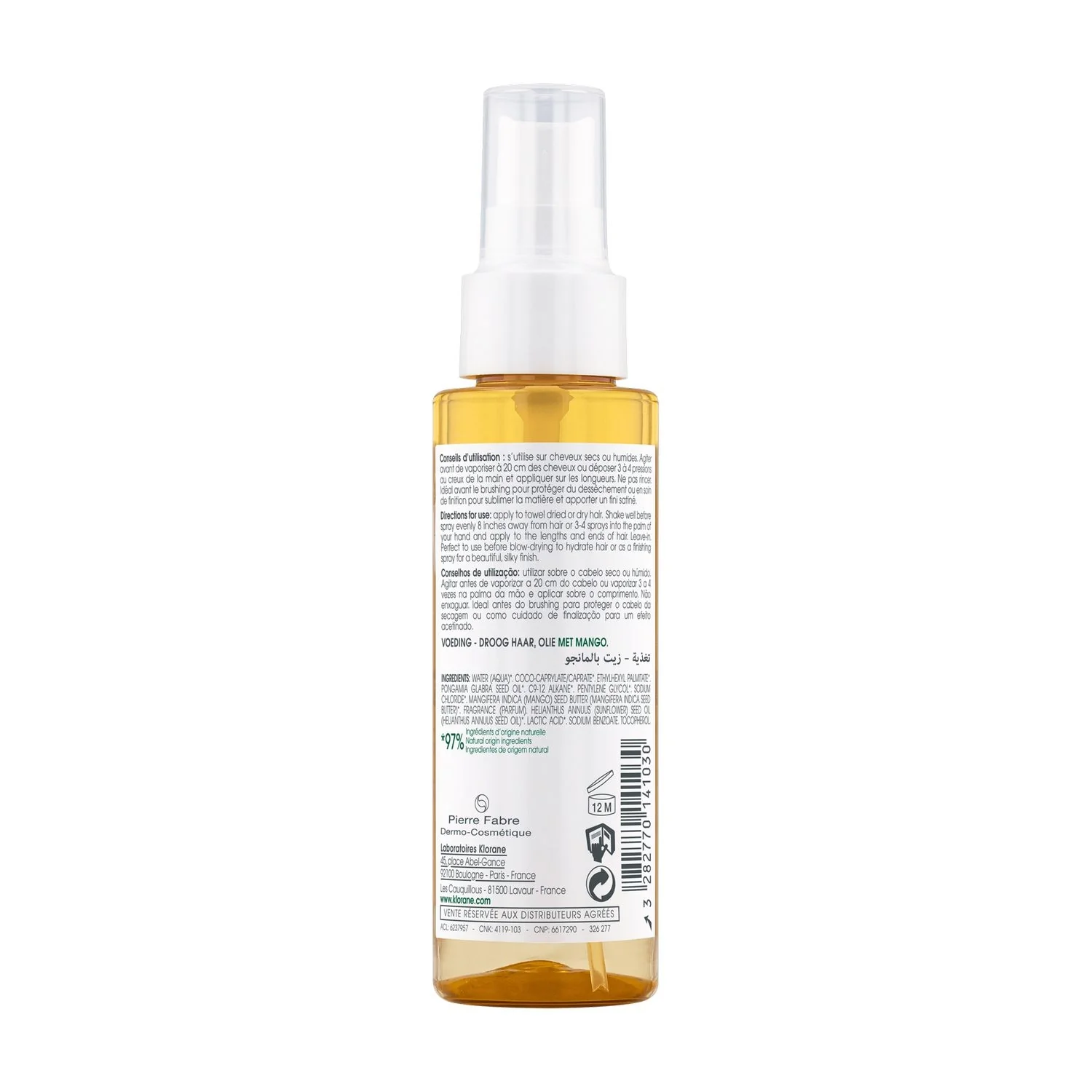 Burro di Mango Olio capelli al Mango - Olio Capelli