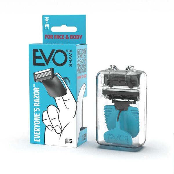 Почетни пакет бријача EvoShave Series 3 System у аква плавој боји