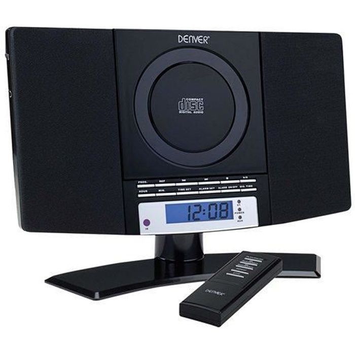 Sistema estéreo Denver MC-5220 con reproductor de CD y radio FM.