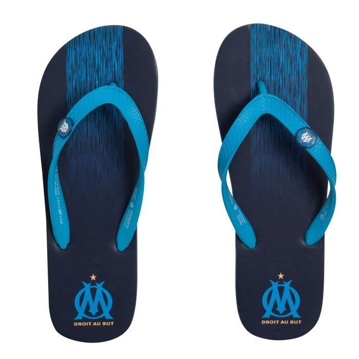Tongs enfant - OM - Collection officielle Olympique de Marseille - Bleu - Polyester - Confortables