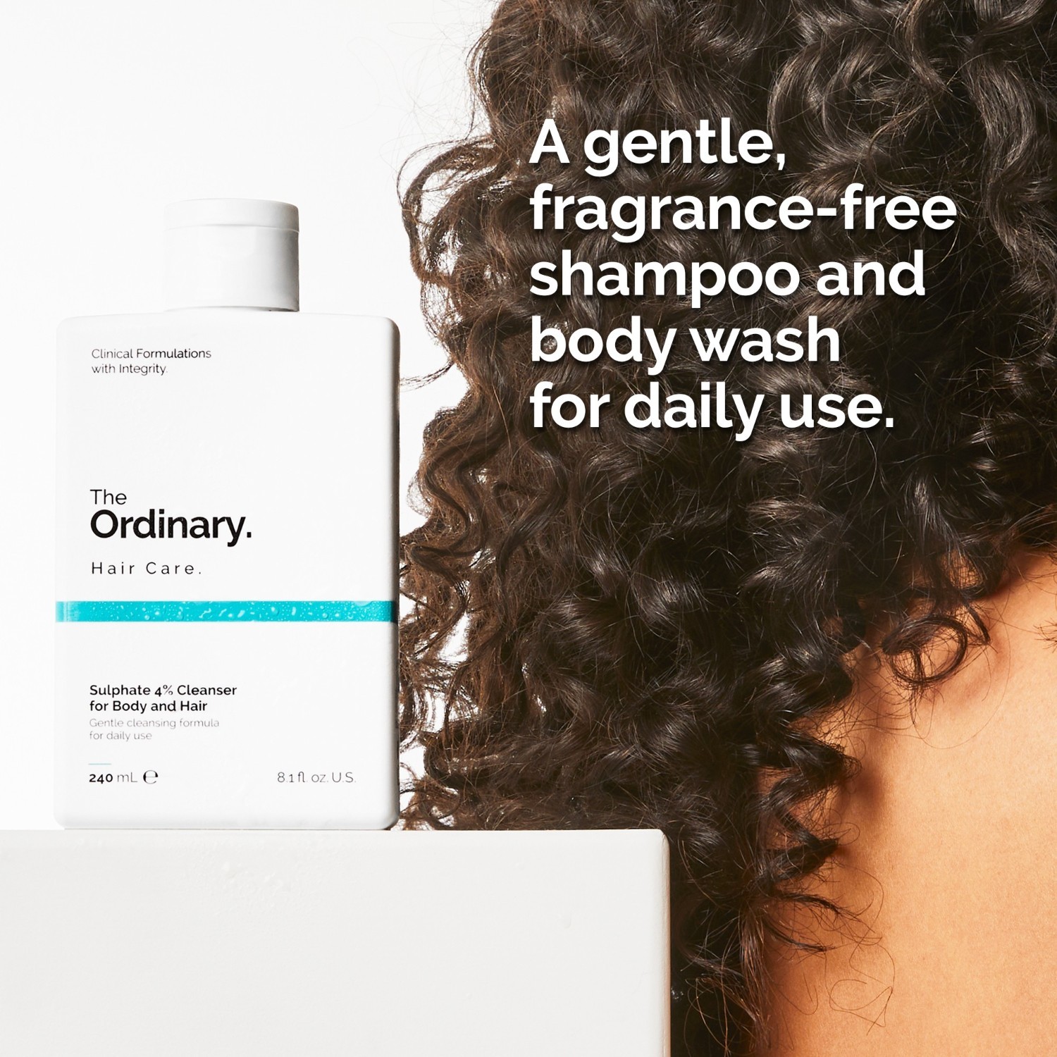 The Ordinary Hair and Body Wash Gel 4% sulfátový čistiaci gél na telo a vlasy - 240 ml