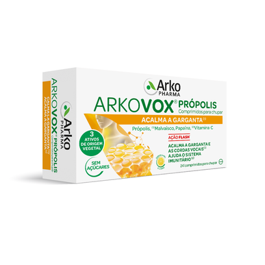 Arkovox propolio su medumi ir citrina 24 tabletės 24 tabletės