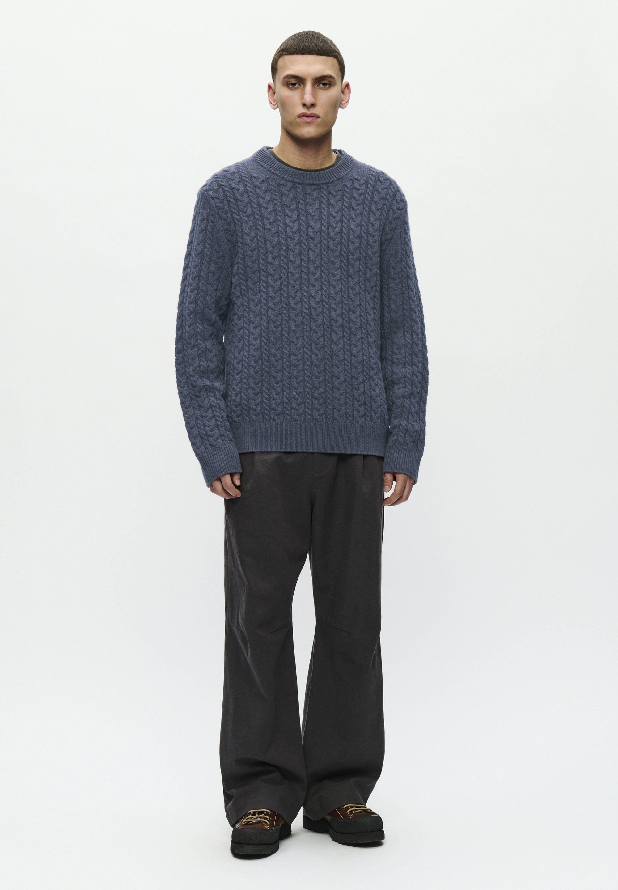WOOD WOOD CREW NECK - Jumper - bluefin