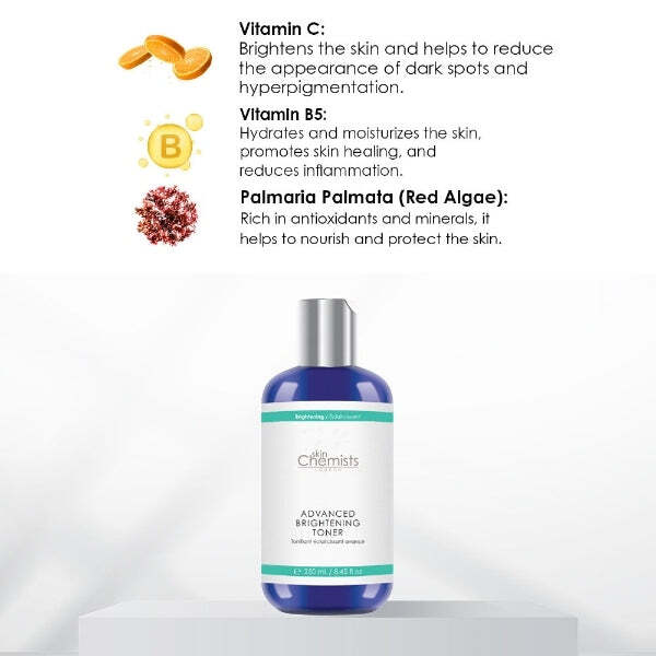 skinChemists Advanced Brightening Toner Twin Pack 2 x 250 ml