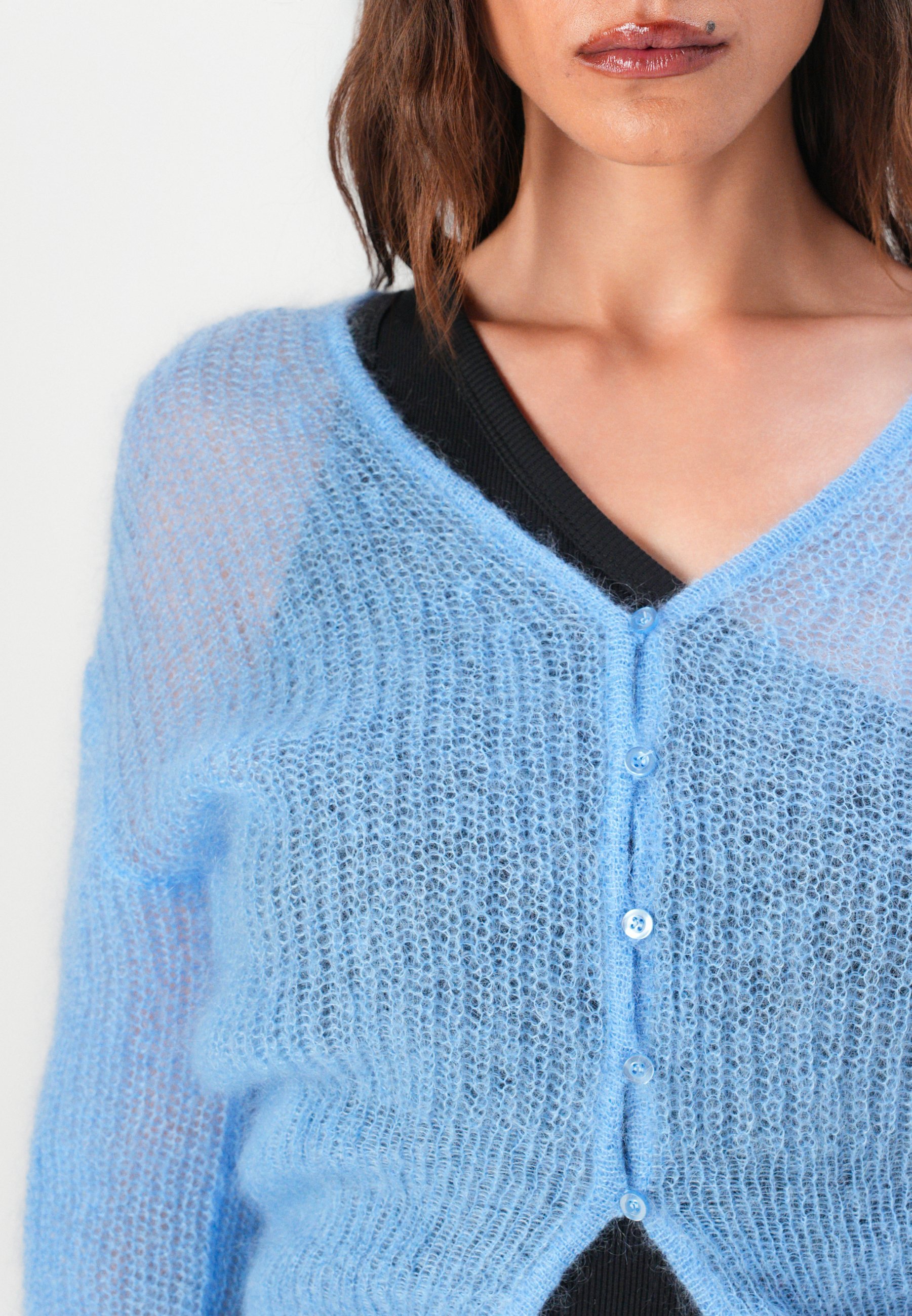 Samsøe Samsøe POPPIE CARDIGAN - Cardigan - della madder blue