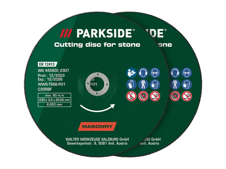 Disco de corte PARKSIDE® Zestaw, disco de rebarbação, disco de corte diamantado, Ø 230 mm