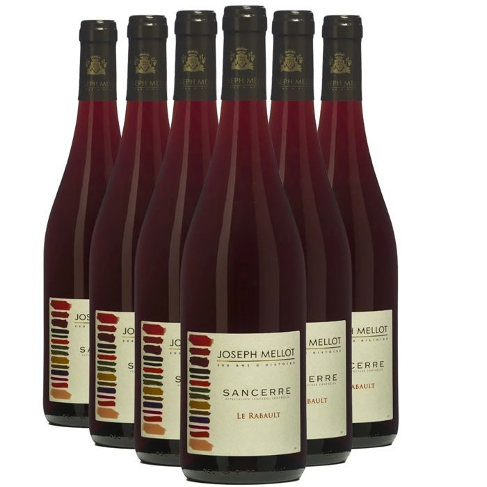 Joseph Mellot Sancerre Le Rabault 2023 - Vino tinto del Valle del Loira (6x75cl)