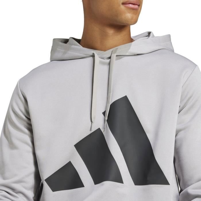 Adidas Herren Trainingsanzug mit großem Logo aus French Terry, Grau, JI8870