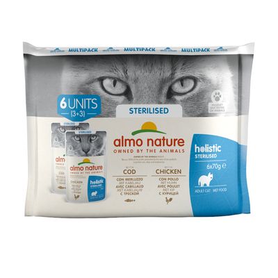 Almo Nature Ganzheitliche sterilisierte Beutel 70 g
