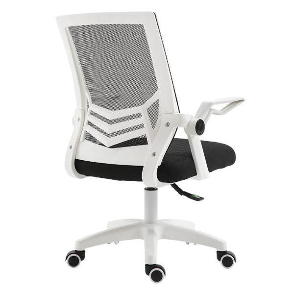 Ergonomiczny obrotowy fotel biurowy, krzesło z siatki białe