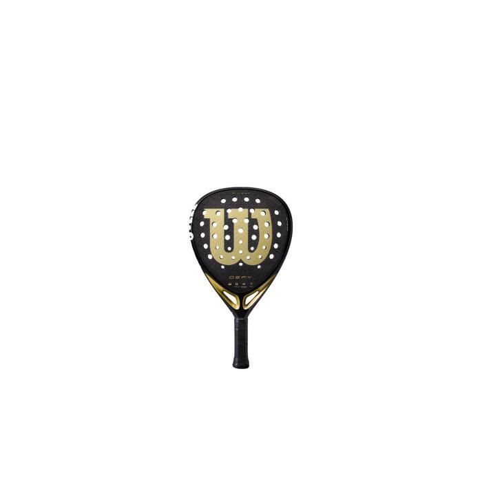 Pala de pádel - WILSON - DEFY V1 - Negro/Oro - Potencia explosiva - Comodidad en el impacto