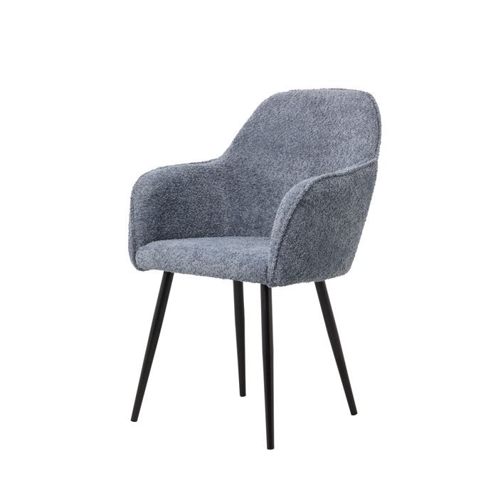 Fauteuil Bouclette bleu canard - Table Passion