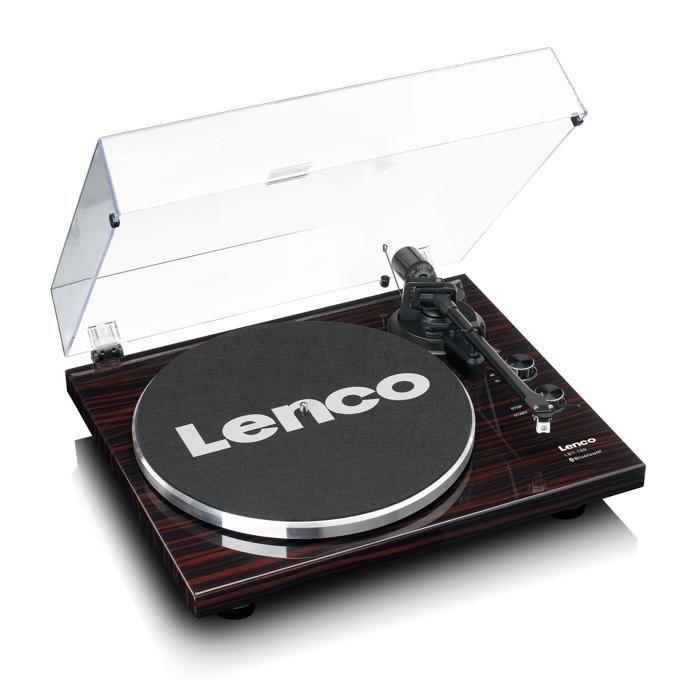 Lenco LBT-189WA - Giradischi con trasmissione Bluetooth®, marrone scuro