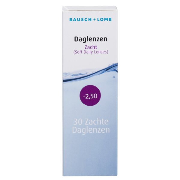 Bausch + Lomb -2.50 meka dnevna kontaktna sočiva<br>Medicinski proizvod - 30 komada