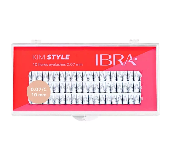 Ibra Kim Style sztuczne rzęsy kępki czarne 10mm
