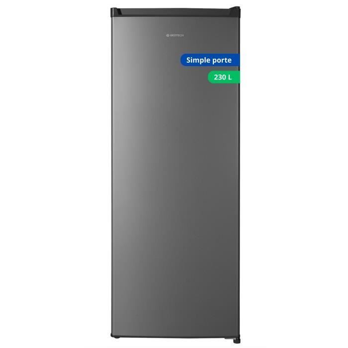 GEDTECH GSP230SL Silberner Kühlschrank mit einer Tür – 230 l – Energieeffizienzklasse E