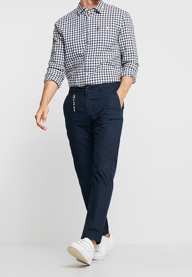 Pier One Chino's - donkerblauw
