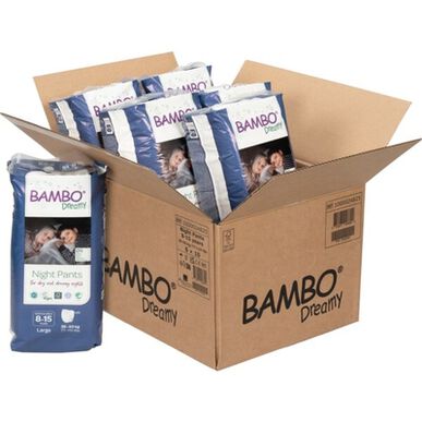 Bambo Nature Dreamy L 8-15 år Babybleier for nattbruk 10 stk. 10 stk.