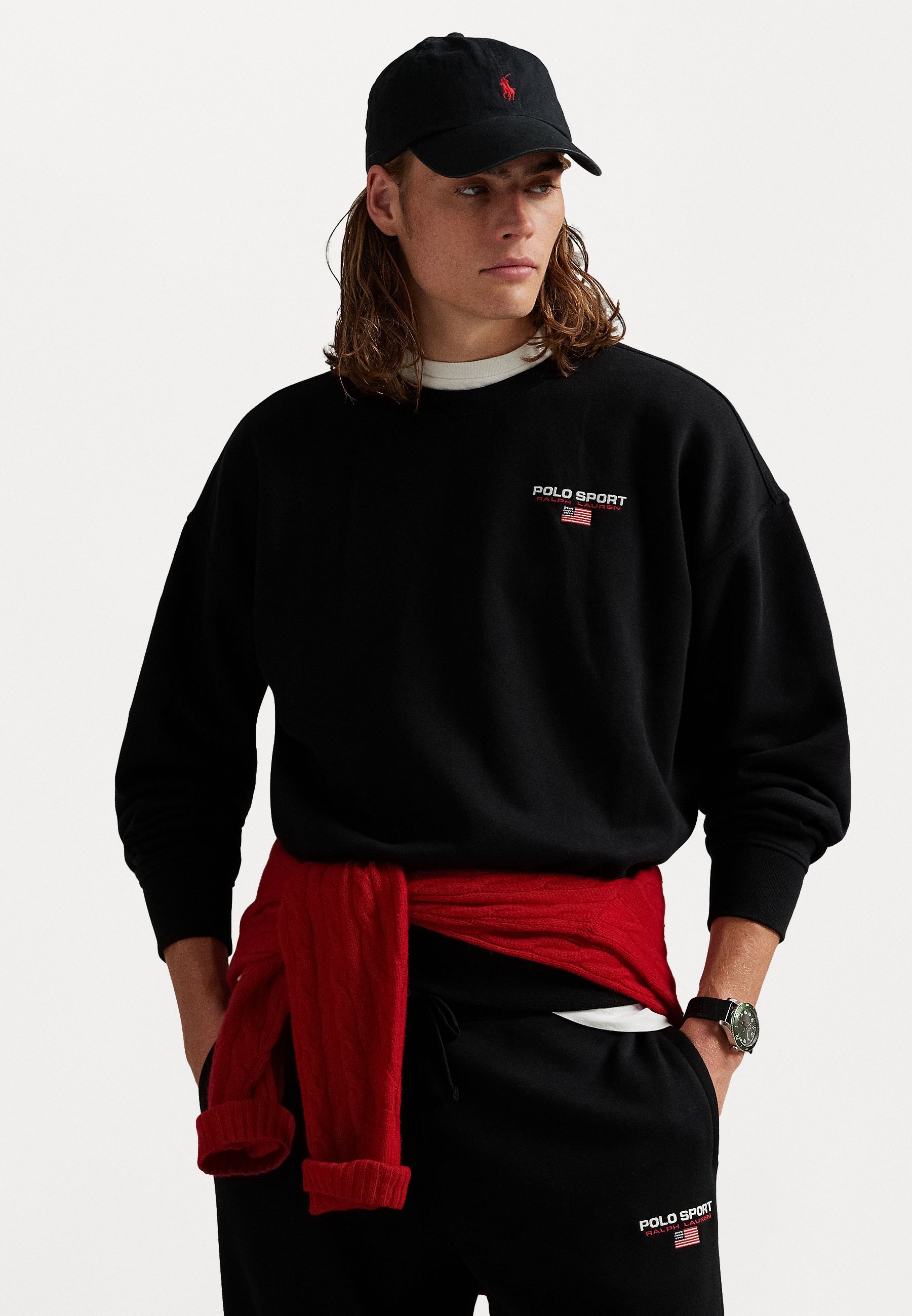 Polo Ralph Lauren Sweatshirt met lange mouwen - zwart/wit