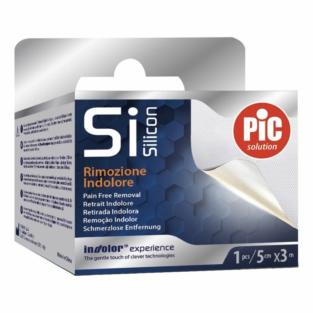 Silikona plāksteris PIC Pic 5x3 rullī pārsējiem