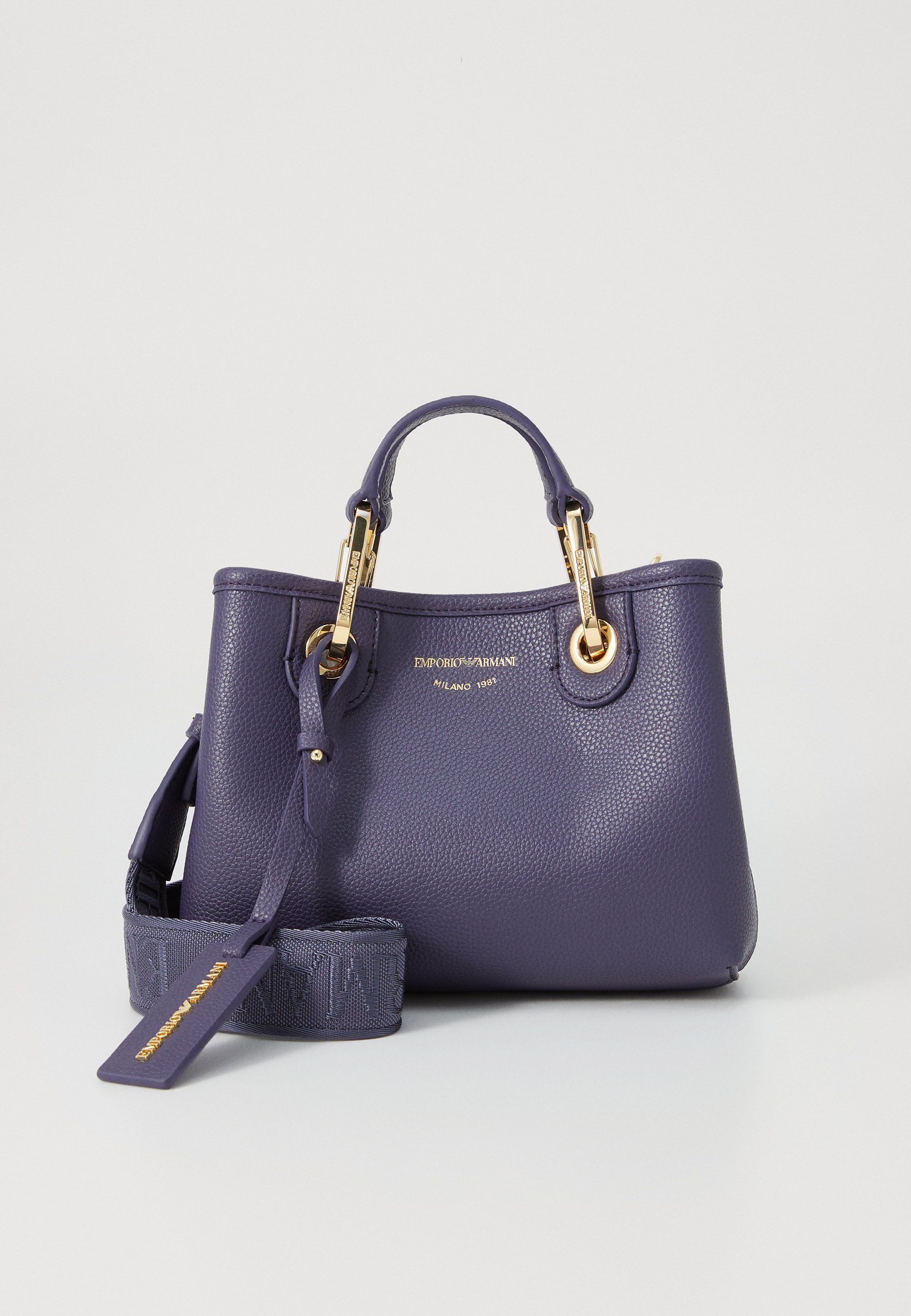 Emporio Armani TAS - Handtas - bosbes/taupe