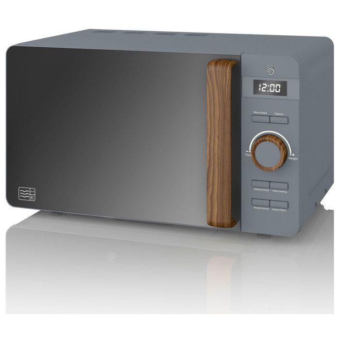 Digital Microwave 20L Modern Design Nordic SWAN SM22036GRYNEU 800W Gray