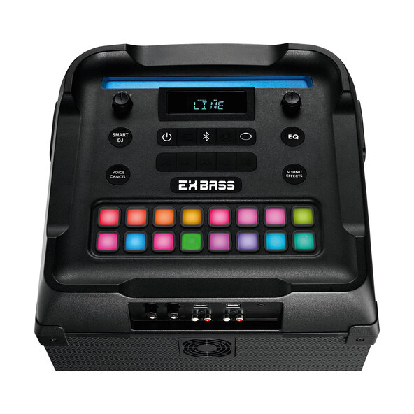 Sistema de som Bluetooth® com painel frontal LED X61200 (MD44232)