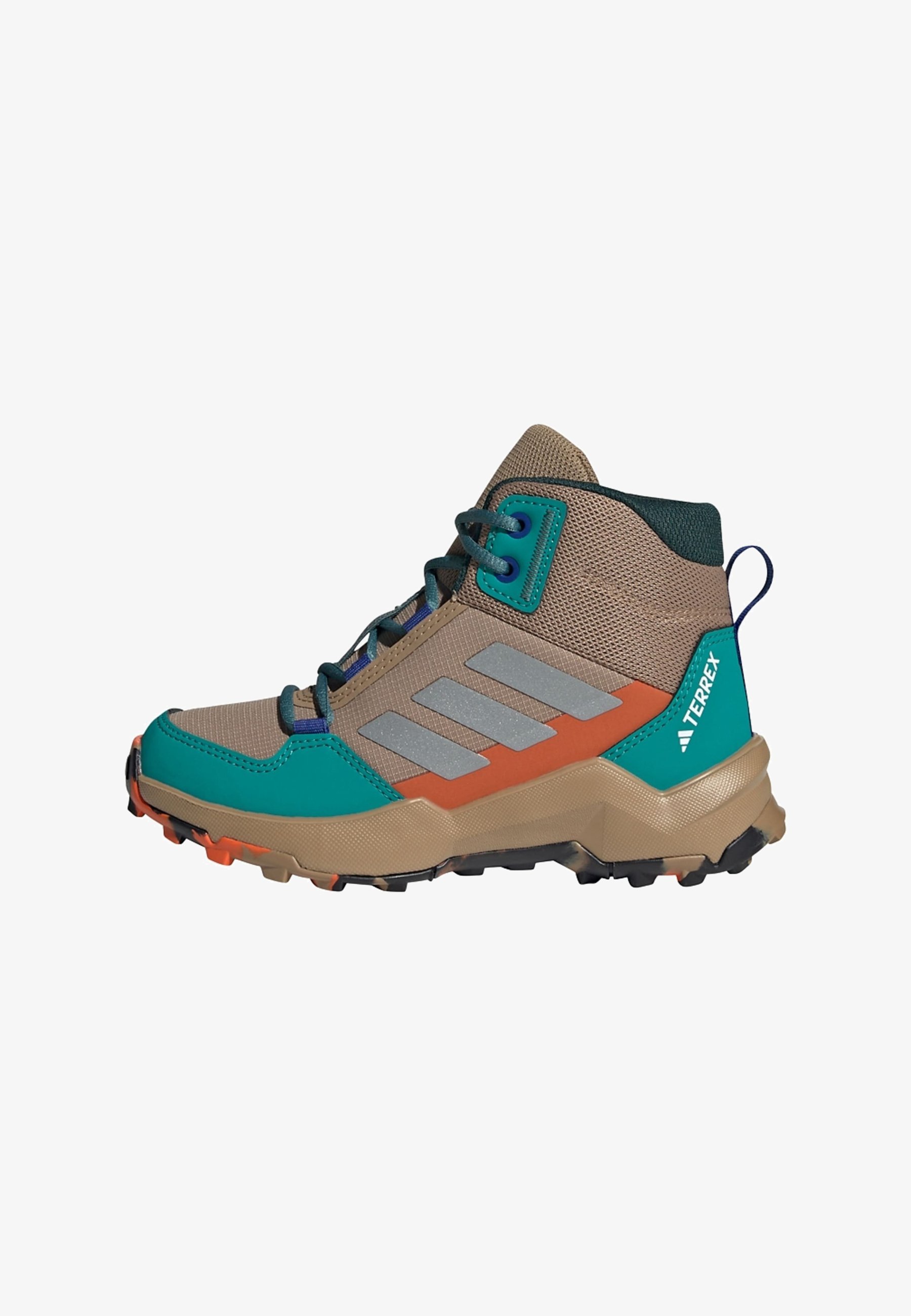 Adidas Terrex AX4R MID UNISEX - Wandelschoenen - karton mat zilver puur teal