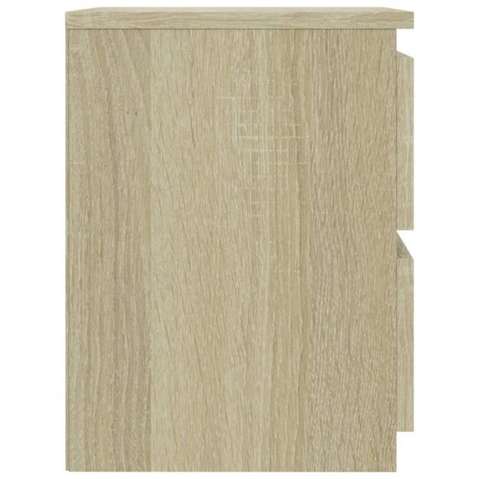 vidaXL Tables de chevet 2 pcs Chêne sonoma 30 x 30 x 40 cm Aggloméré