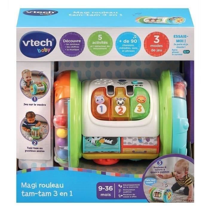 VTECH MAGI 3-in-1 interactieve activiteitenroller voor baby's van 9-36 maanden - Wit/Multicolor