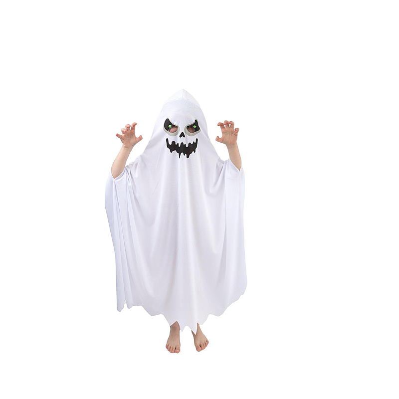 Time 2 Change Halloween-kostyme størrelse 7-9 år spøkelse