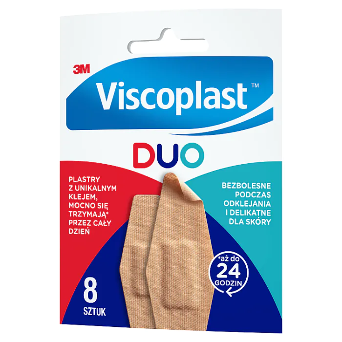 Viscoplast Duo, Zestaw plastrów, 2 Rozmiary