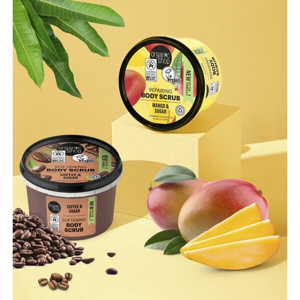 Organic Shop Mjukgörande Kaffe & Socker Bodyscrub<br>250ml
