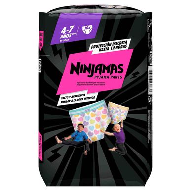 Dodot Baby Ninjamas Sydänvaippahousut 17-30 kg 10 kpl 10 kpl