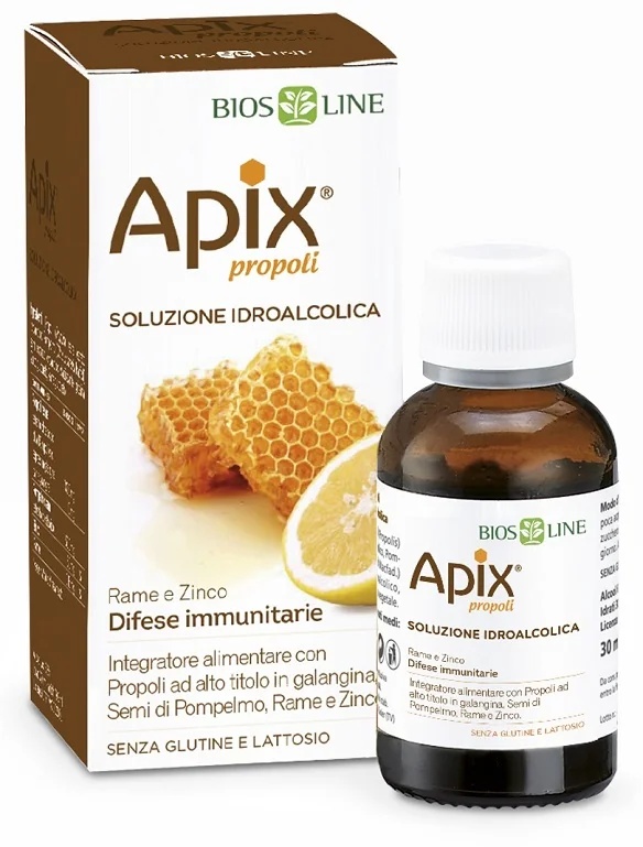 BIOS LINE Apix Propolis hydroalcoholische oplossing Immuunafweer 30 ml Natuurlijk antibioticum