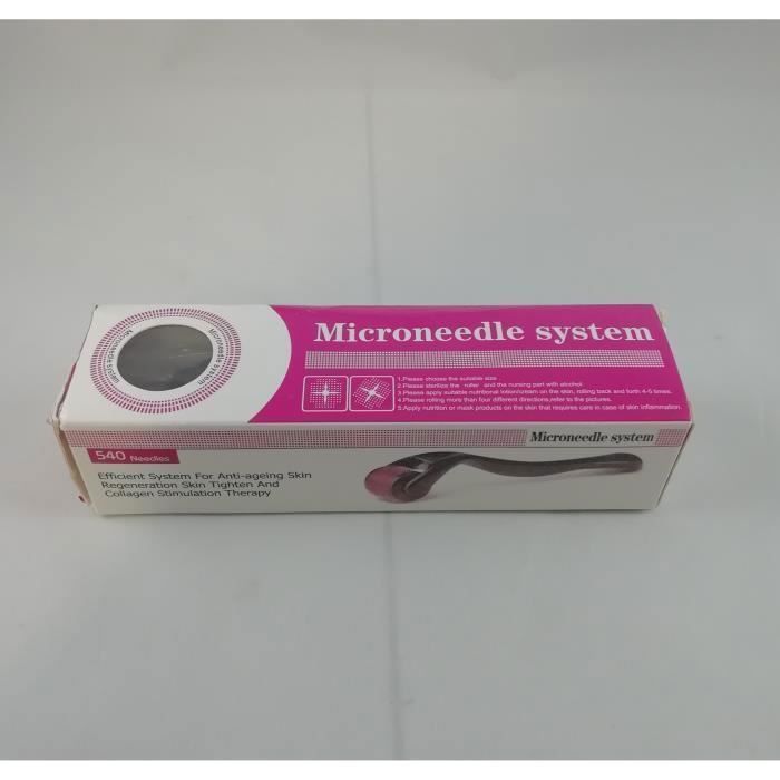 Dermaroller met naaldmassagefunctie voor mesotherapie tegen rimpels, acne en dode huidcellen
