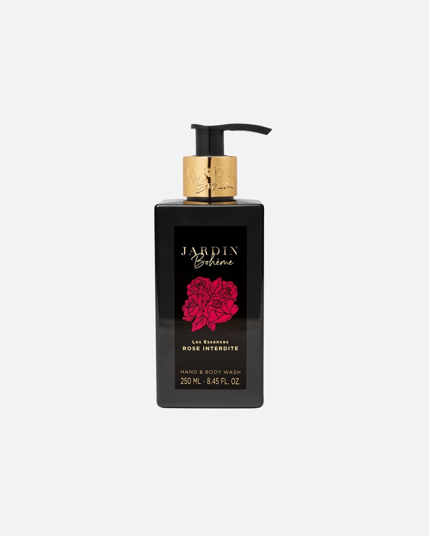 Jardin Bohème roku ziepes Les Essences Rose Interdite roku un ķermeņa ziepes – 250 ml