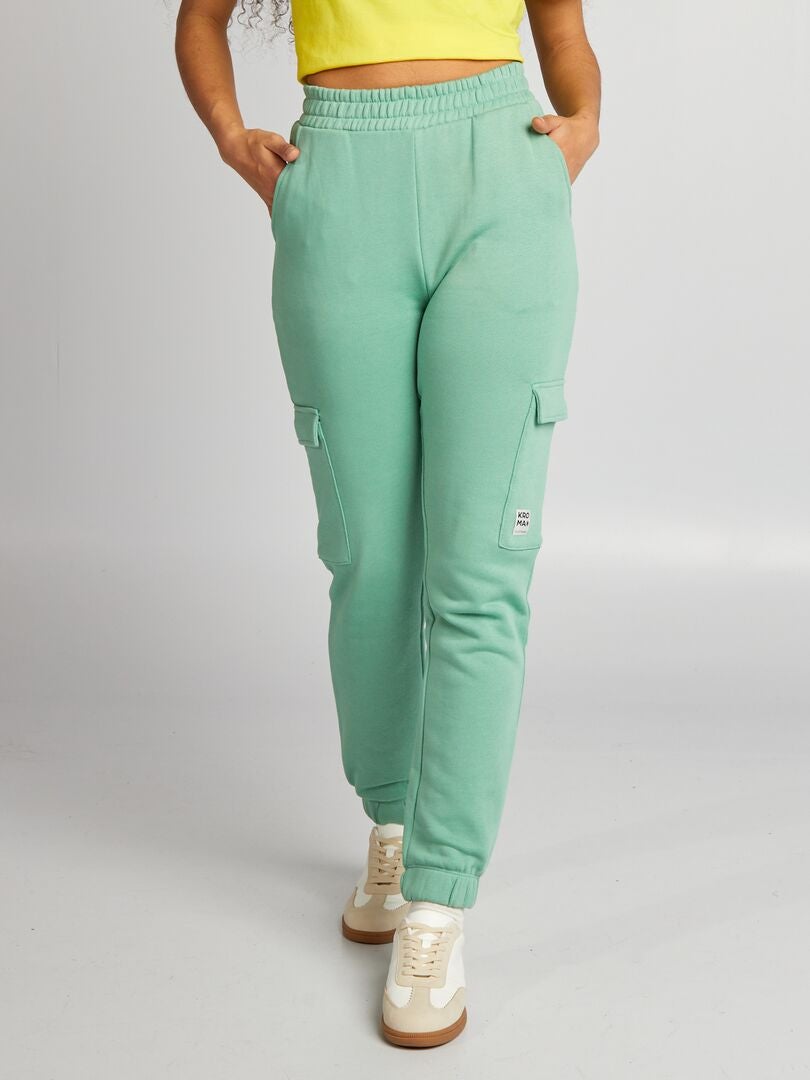 Fleece joggingbroek - GROEN