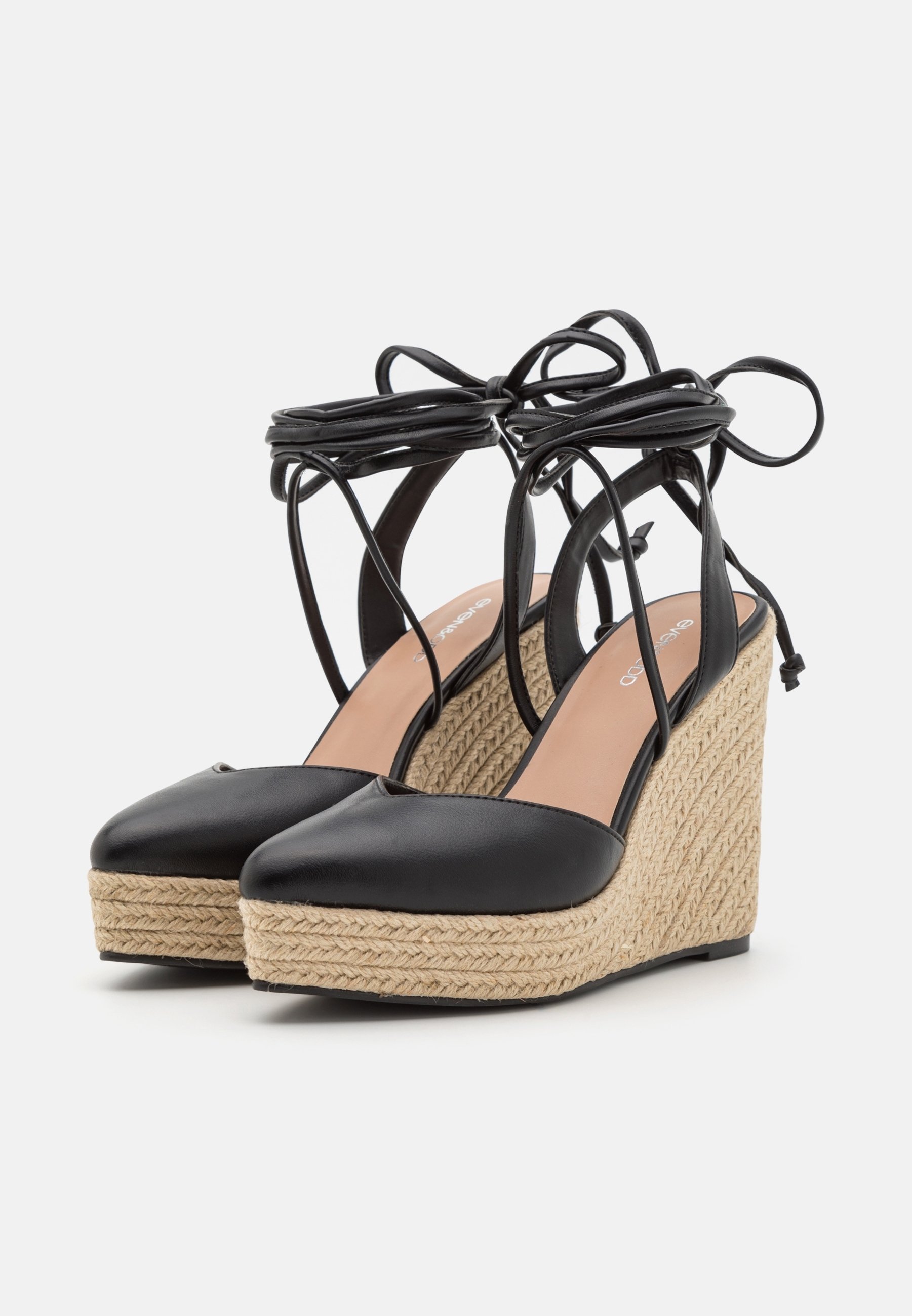 Even&Odd sandalen met brede pasvorm en hoge hakken - zwart