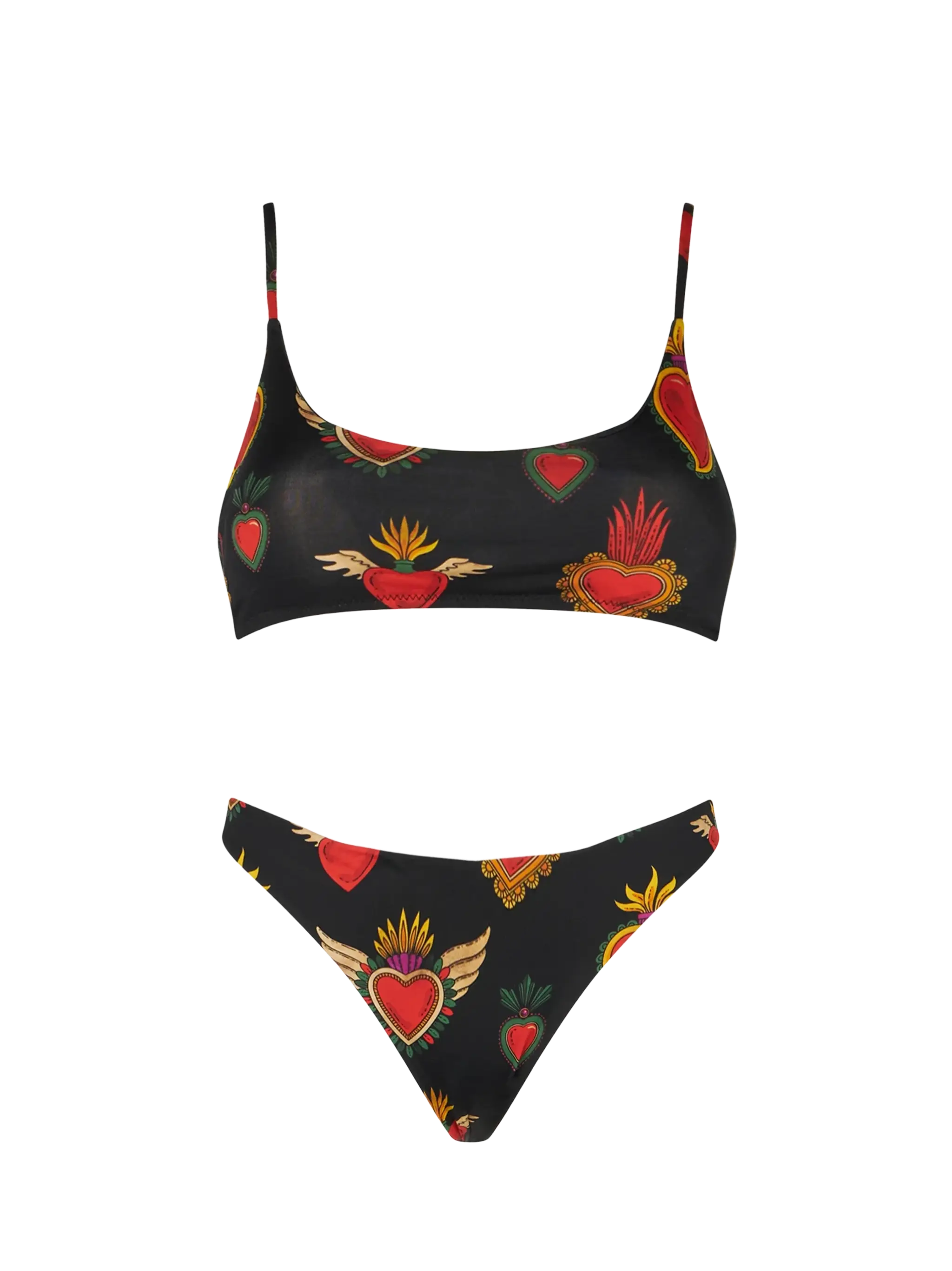 Bralette bikini met heilig hartmotief voor dames