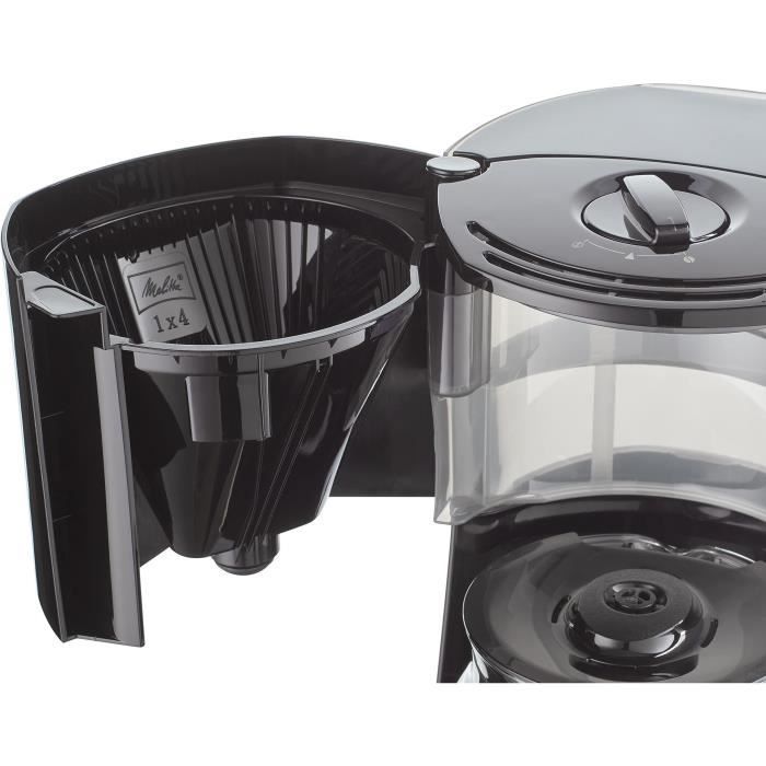 Cafeteira de filtro MELITTA - Enjoy Top Timer 1017-11 Preta - Função AromaSelector® - Sistema Anti-gotejamento