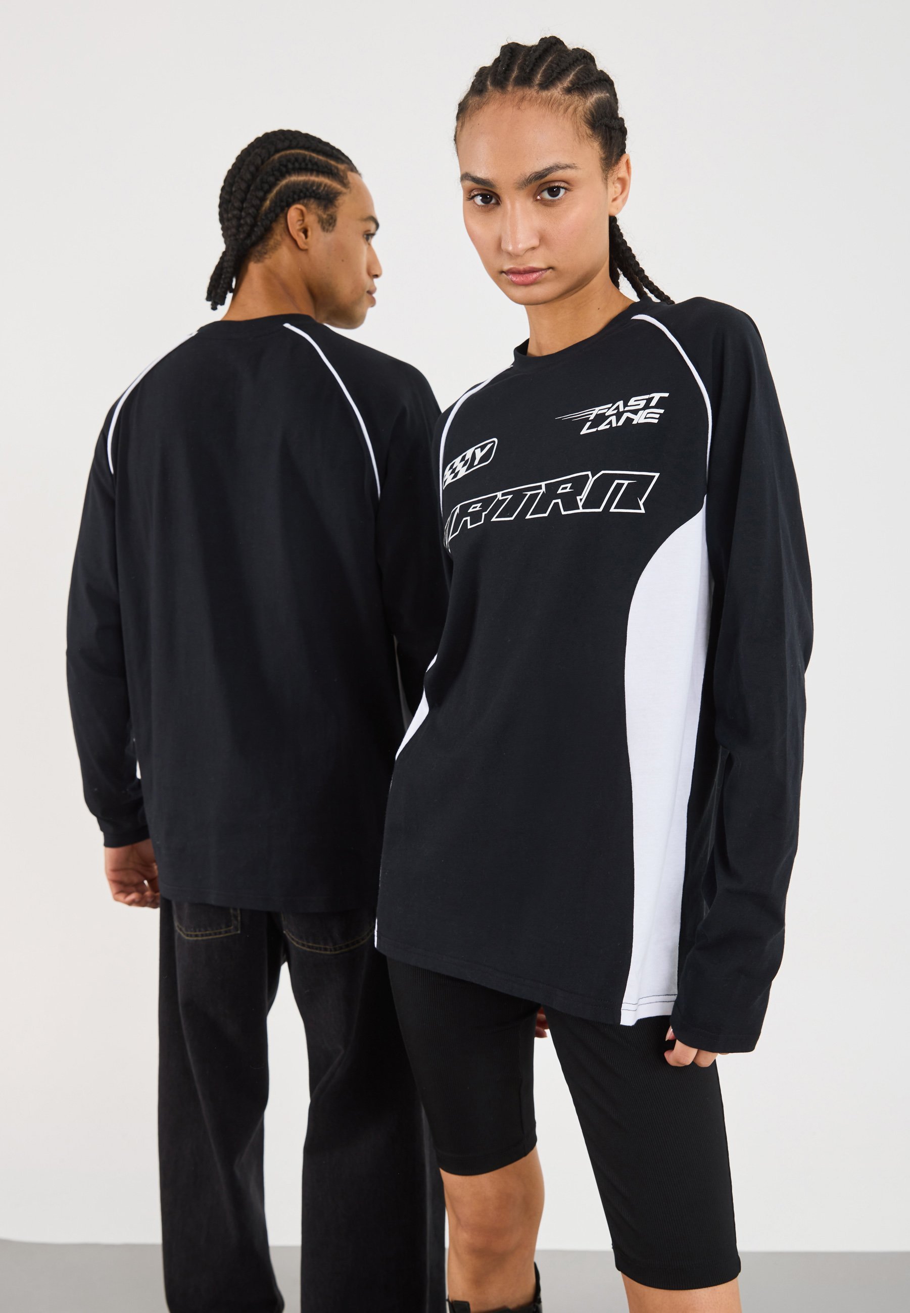 YOURTURN UNISEX - Top met lange mouwen - Zwart
